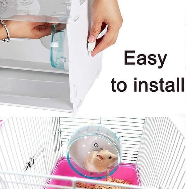 4,7 tommer lydløse hamsterhjul, hamsterlegetøj til hamsterbur, super-lydløse spindehjul