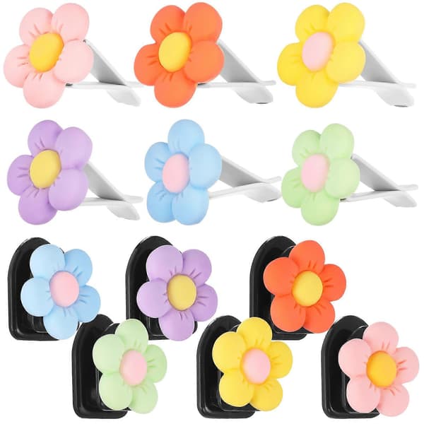 Blomster Bil Tilbehør Luftventil Clips til Bilventil Luftfrisker 12 stk