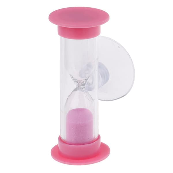 Tandborste Roterande Timglas 2 Minuter Dusch Timer Barn Mini Blå Rosa