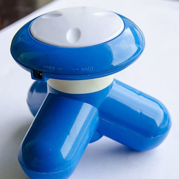 Mini håndholdt massager bærbar helkropsmassage med vibration til afslapning blå Blue