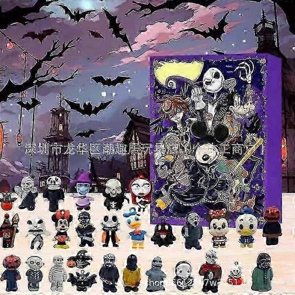 2025 julekalender - Nye Halloween Doomsday Blind Box-ornamenter, kreative Blind Box-legetøj 3