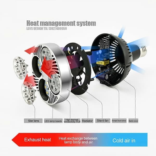 E27 35W P30 PAR30 LED-lampe Superlys spotlightlampe for hjemmestudio