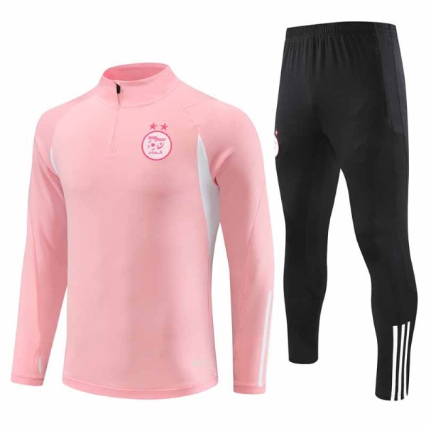 23--24 Ny algerisk långärmad träningsdräkt för vuxna och barn pink S