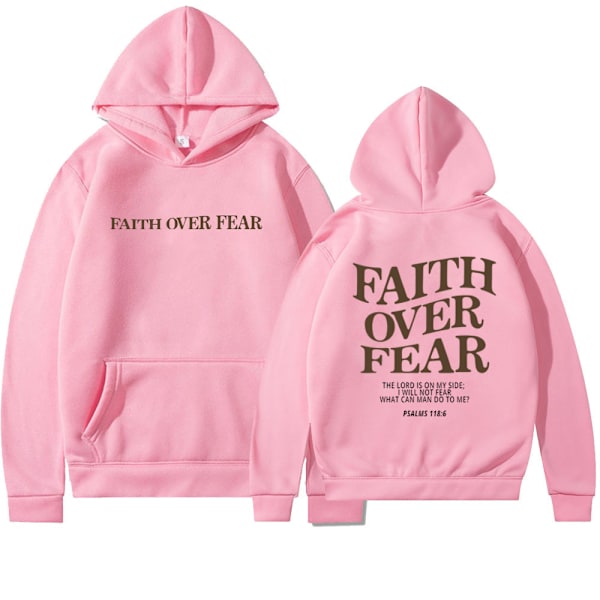 2024 ny efterårs- og vinterhættetrøje med langærmer - dobbeltsidet bogstavprint, et must-have til mode! Pink L