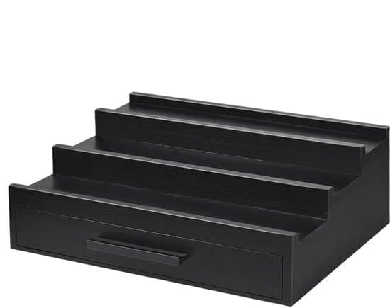 Parfume Organizer - Tre-lags Duftstativ - Træ Parfumeholder med Skuffer