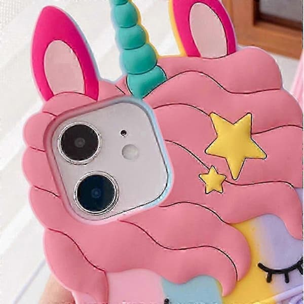 Unicorn Rainbow Apple iPhone-deksel Silikon Mykt Deksel Fidget Leker IPHONE 11 Pro