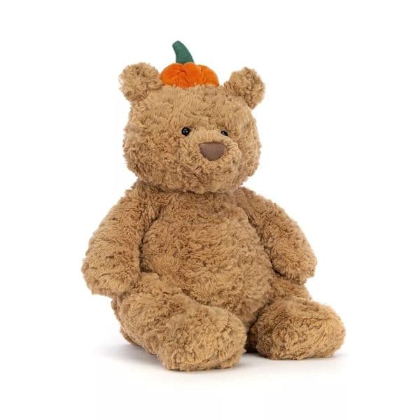 Splinterny Amusable Bartholomew Bear Græskar Plys, Jellycat Inspireret Legetøj, Perfekt Sød Efterårsgave til Børn