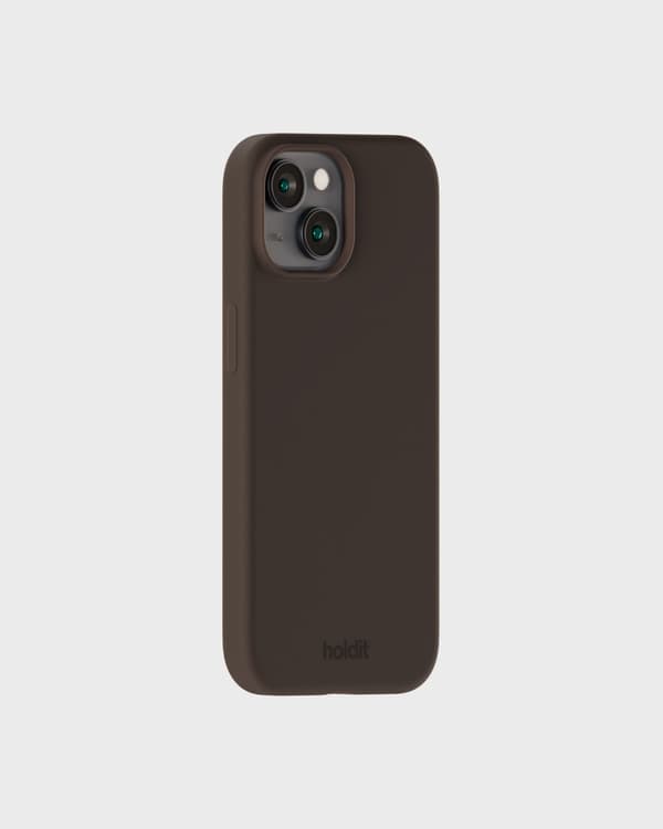 Holder til iPhone 14/13 Mobil Silikone Chokolade