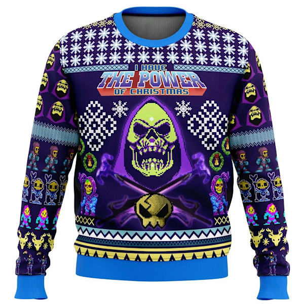 2024 Nytt Trendigt Höst- och Vinterkläder för Män och Kvinnor HEYYEYA HE-MAN Fult Jultröja Present Tomte Pullover style 2 2XL