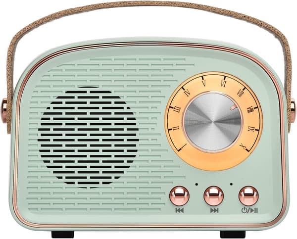 Retro Bluetooth-högtalare, trådlös klassisk högtalare, trådlös bärbar Bluetooth för utomhusbruk, stöder TWS-parning, U-disk, TF-kort, AUX
