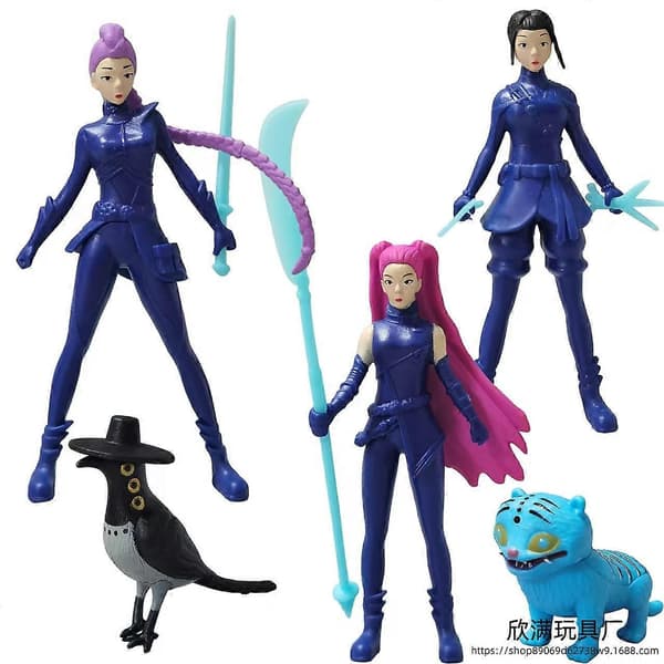 5 stk. Kpop Demon Hunters PVC Figur Sæt - Søde Anime Spil Bordpynt Legetøj til Børn & Samlere