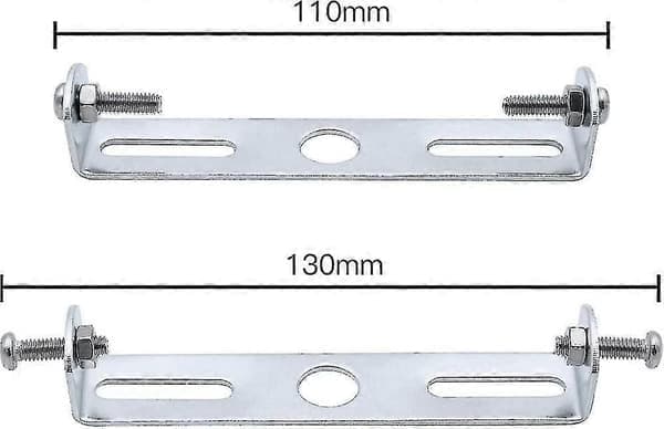 Loftlampebeslag 110 - 130 mm Kraftig Metalkroneplade med Monteringssæt - FF
