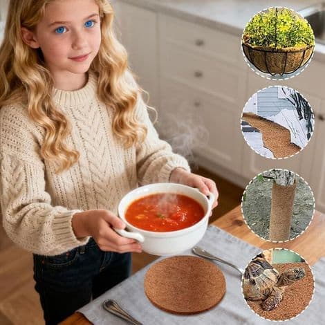 Kokosfiberbeläggning - Säker och andningsbar mattrulle - Foder