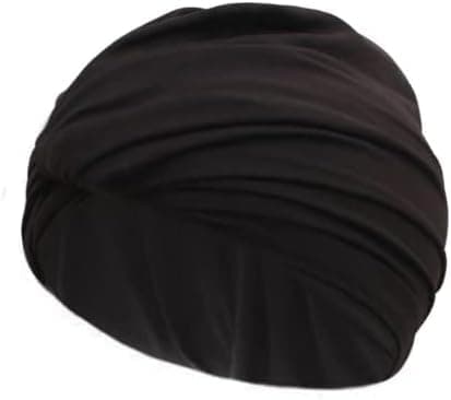 Plisseret badehætte Dame Badehætte Kvinder Langt hår Badehætte Badehætte Ørebeskyttelseshætte Badehætte Superelastisk Turban Badehætte Surfinghætte