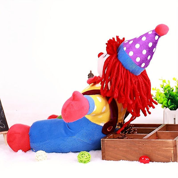 Clowndocka tidig utbildning Leksaksdocka Litet hänge Krama docka Handdocka Lärohjälpmedel Baby Lugnande plyschdocka