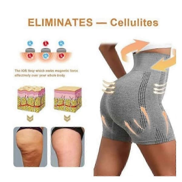 Baicloud mikrovibrationsmassage modul is-silke jonfiber reparerande formande shorts GRÅ M GRAY M