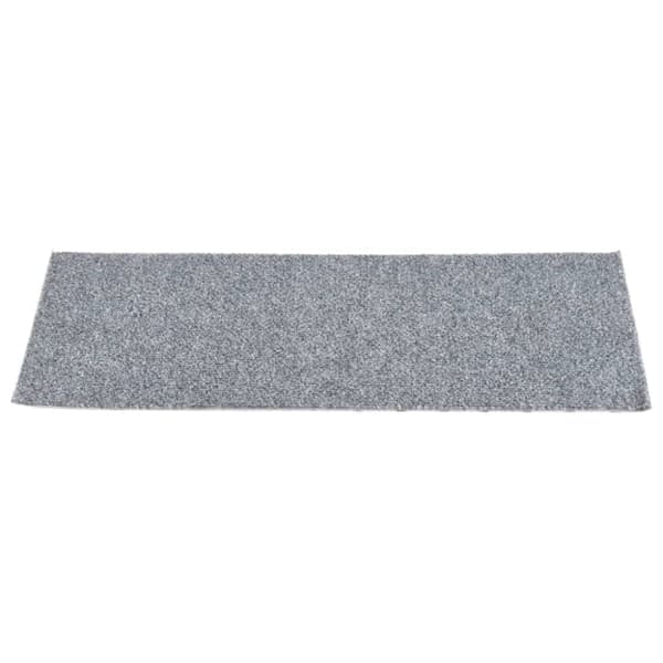 Selvklæbende trappemåtter 15 stk. 60x25 cm lysegrå rektangulær