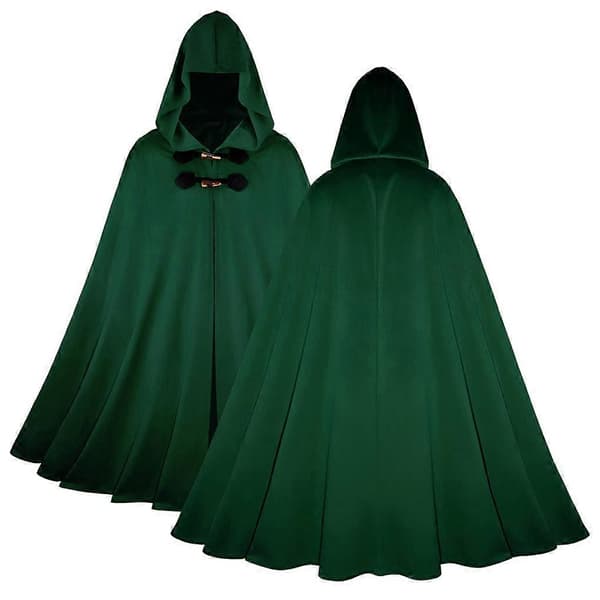 Julekappe til Kvinder Børn, Hollandsk Fløjl Polyester Kappe, Feriefestival Performance Kappe, Jule Scene Kostume Hætte Kappe crimson L130CM