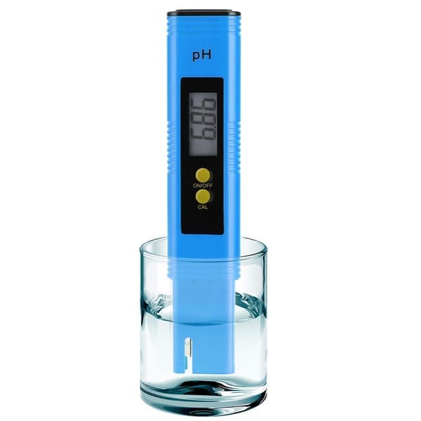 Højpræcisions pH-meter 0,01 - 14,00, pH-sonde 4 i 1 vandmåler TDS digital vandkvalitet blå