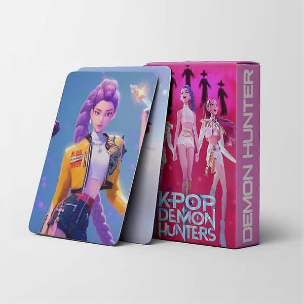 55 Demon Hunter Kpop LOMO-kort - 2D Anime-samlingssett, perfekt gave til fans og samlere