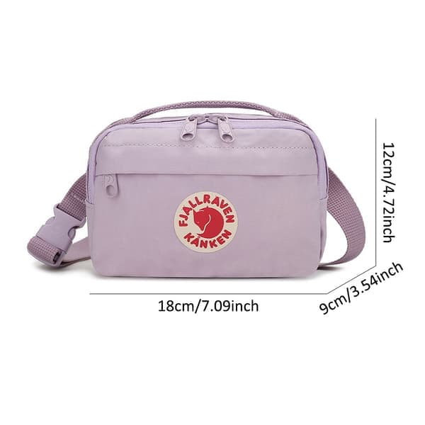 Dam & Herr Liten Midjeväska i Canvas, Bältesväska Lila Purple