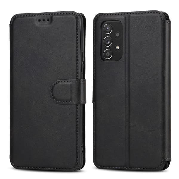 SKALO Samsung A53 5G Premium Cut Pung Etui - Sort Sort