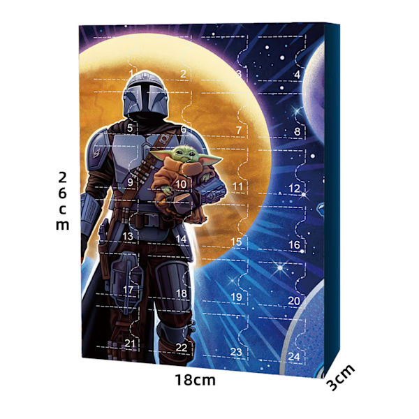Star Skywalker Baby Yoda Julekalender 2023 Star Wars Jule Blind Box 24-delt Ornament Dukker style 2
