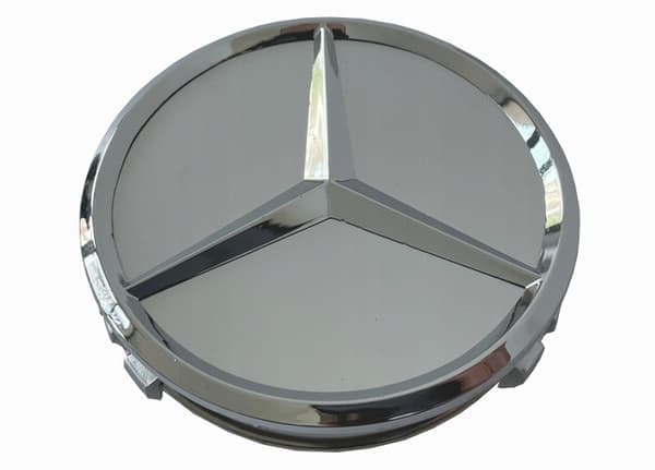 Mercedes-Benz Centrumkåpor/Hjulnav Bilmärke - 4-pack 75mm Silver 75mm Silver