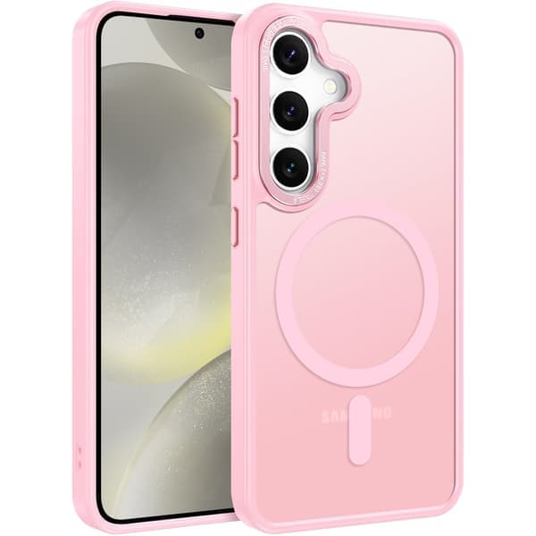 Samsung S26 PLUS Skal – Magsafe Frostat Skal – Rosa pink