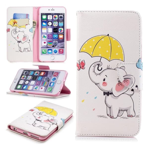 Pung etui iPhone SE (2022) - Elefant med Paraply