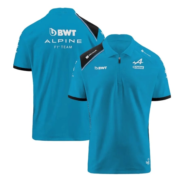 2023 F1 Formel 1 Alonso POLO kortärmad racing-tröja blue XL