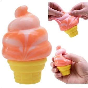 Squishy Sød Blød Klatre Fidget Legetøj Sensorisk Afslappende Gave til Børn Voksne*Glas A*-FY-Is A Ice Cream A