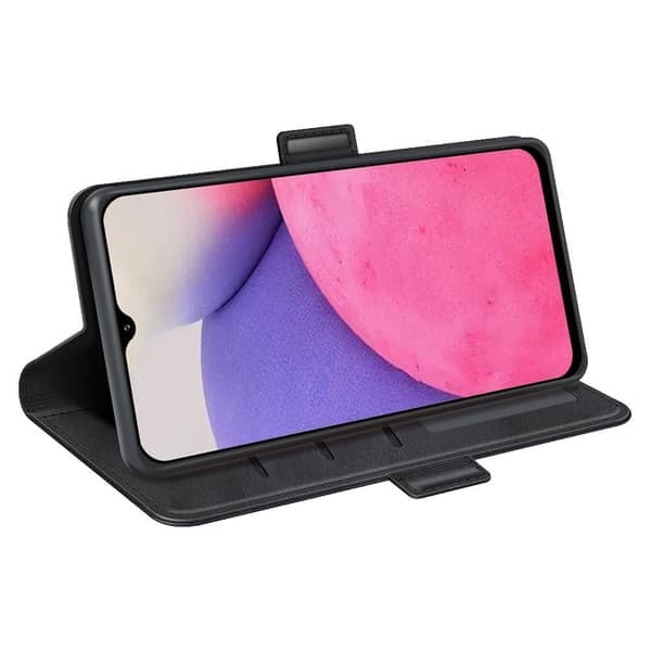 SKALO Samsung A33 5G Premium Pung Etui - Sort Sort