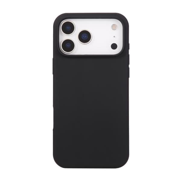 iPhone 17 Pro Max Cover - Flydende Silikone Sort Svart