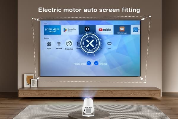 Projektor MG50 4k Android 12 Dual Wifi6 300 Ansi Bt5.0 1080p 1280*720p Vit