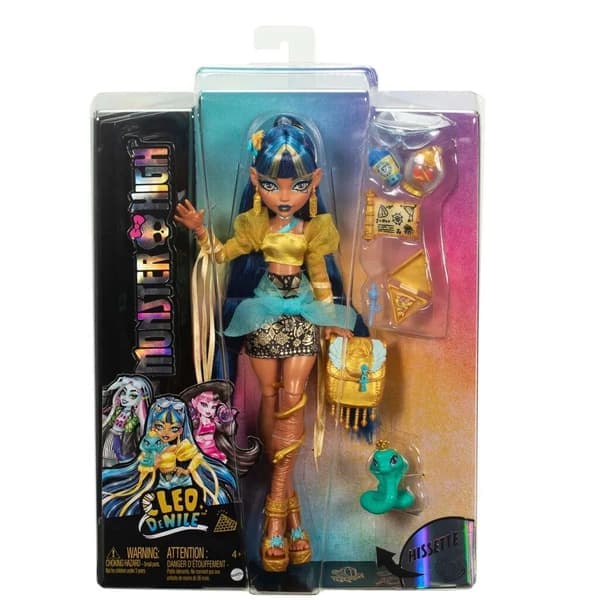 Monster High Cleo DeNile Docka med husdjur Flerfärgad