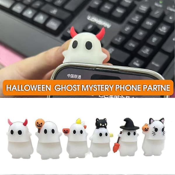 Ghostees Mystery Phone Buddy - Ghost Blind Box til Mobiltelefon Little bow