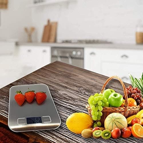 10 kg Digital köksvåg - Hög precision, LCD-display, tareringsfunktion för matlagning och bakning