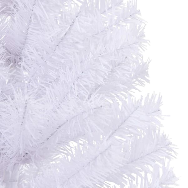 Tekokuusi 150 LED-valolla Valkoinen 150 cm PVC ja teräs