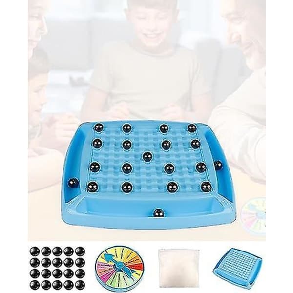 Magnetiskt brädspel, Magnetiskt schackspel med stenar, Magnetisk stenbräda, Repmagnetspel [DB]