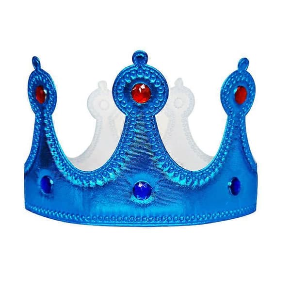 Julekappe Konge Prins Kostume, Forældre Barn Begivenhed Kappe, Rød Blå Lilla Kappe Sjal, Julefrokost Performance Julekappe blue crown One size
