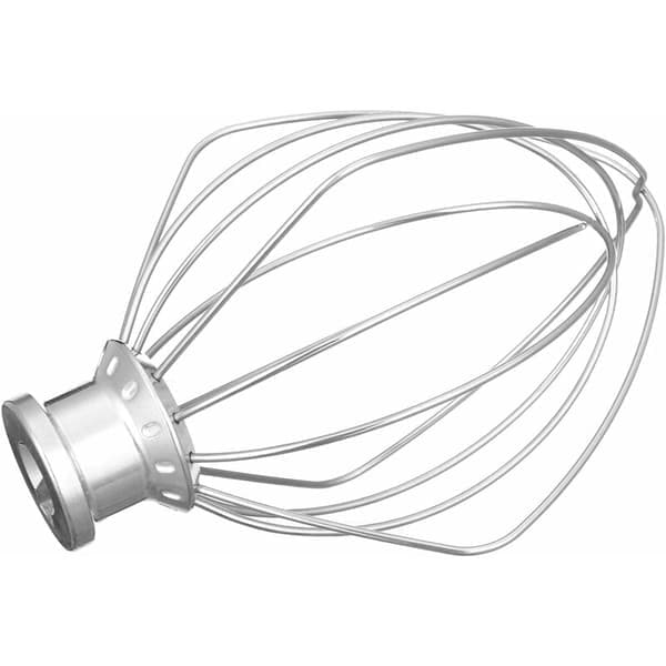 Vinklet piskeris i rustfrit stål til KitchenAid K45WW WP9704329 køkkenmaskine tilbehør