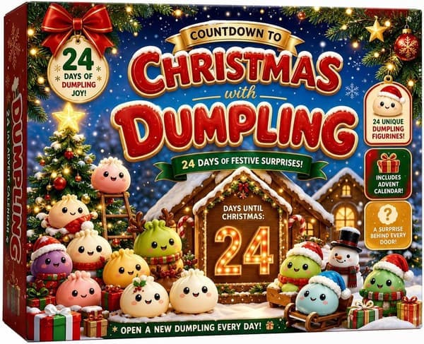 Squishy Julekalender 2026 til Voksne, 24 Mini Overraskelses Sensoriske Fidget Legetøj, Nedtællingsgave til Jul