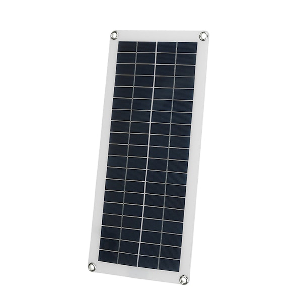 10W 30W 100W Solpanel Flexibel, Solpanel med Dubbla Utgångar 40A