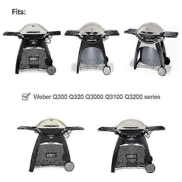 Grillbrænderør til Weber Q3200 3000 320 300 rustfrit stål