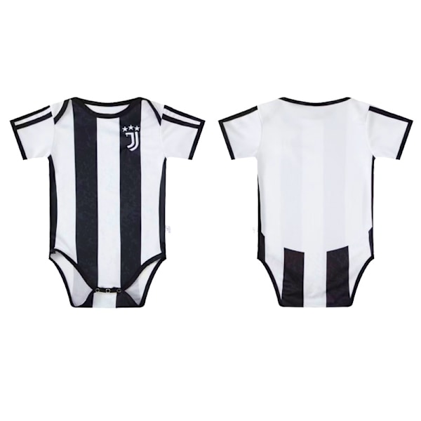 2425 Juventus Hjemme Fotballdrakt Baby Krypekjole Herre- og Damekostymer Black Size 9 (6-12 months)