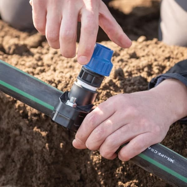 Kuleavstengningsventil for 25 mm vannrørskoblinger - 25mm PN10 kompresjonsventil - Kuleventil kompatibel med PE80 polyetylenrør