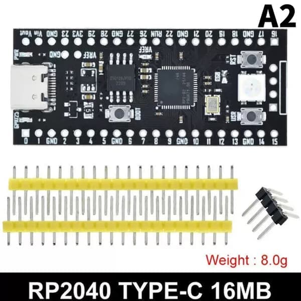 1. RP2040-ydinkortti TYPE-C USB-C Raspberry-ydinkortille RP2 A4 A4