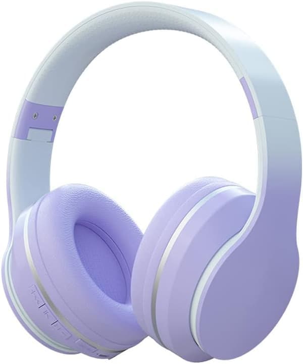 Bluetooth Over-Ear Hörlurar, Trådlösa Bluetooth Hörlurar för Barn med Mikrofon, Vikbart Trådlöst/Trådbundet Stereo Headset, Barn för