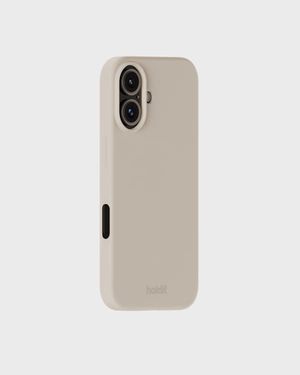 Holder til iPhone 16 Mobil Silikon Lys Beige